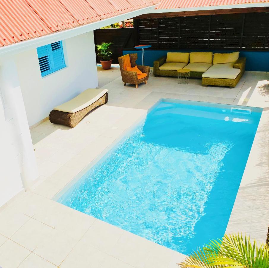 Location Maison Bleue Avec Piscine Privative Au Carbet Martinique Λε Καρμπέ Εξωτερικό φωτογραφία